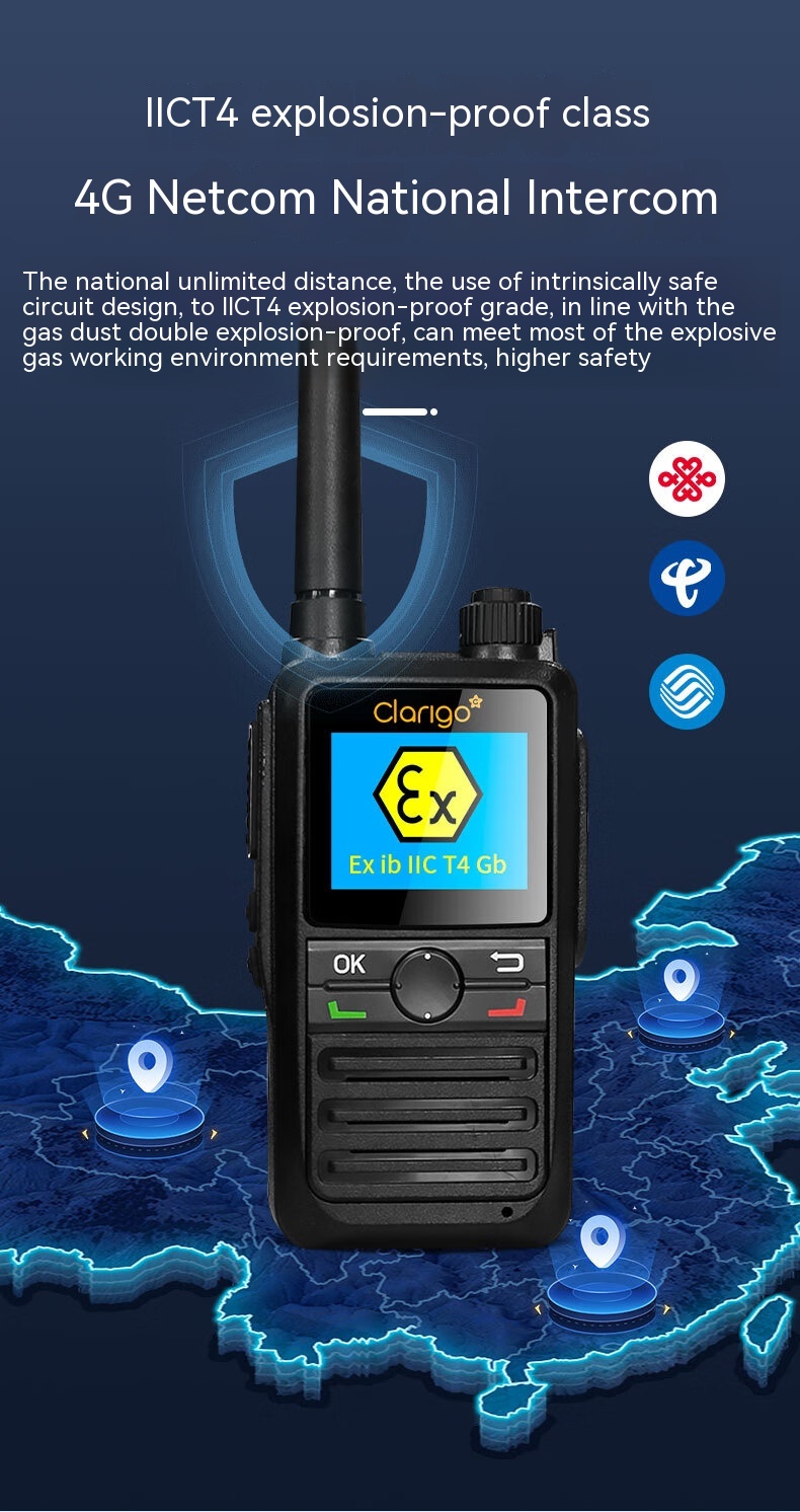 Clarigo DP-89EX walkie-talkie explosion-proof 4G national intercom