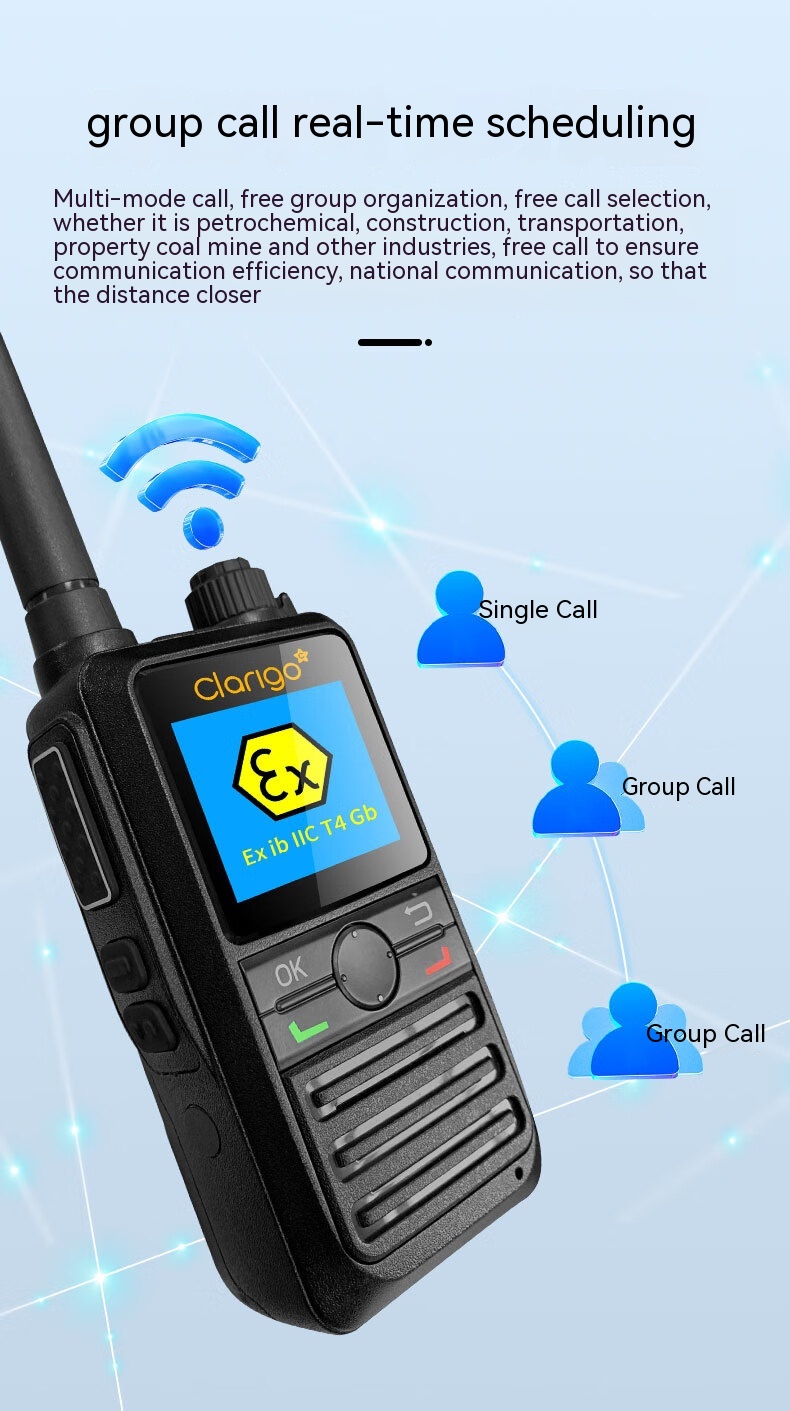 Clarigo DP-89EX walkie-talkie explosion-proof 4G national intercom