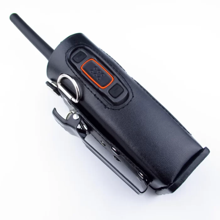 Hard Leather Carry Case for Walkie Talkie, Hytera PD700