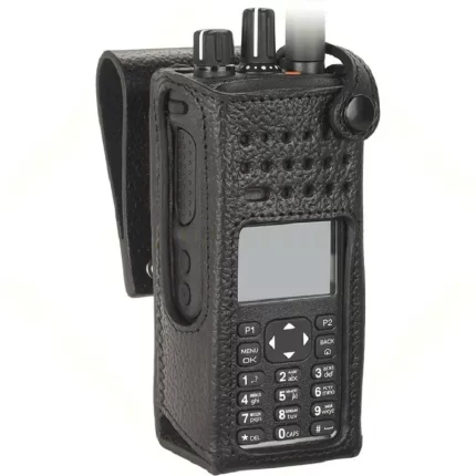 Portable Walkie Talkie Hard Leather Carry Case