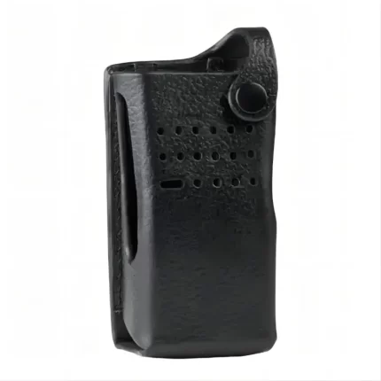 TRBOW-Hard Leather Carry Case3 Fixed Belt Loop for Motorola Radio