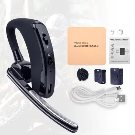 Wireless Walkie Talkie Headset Bluetooth Earpiece