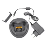 Motorola walkie talkie battery charger with two batteries